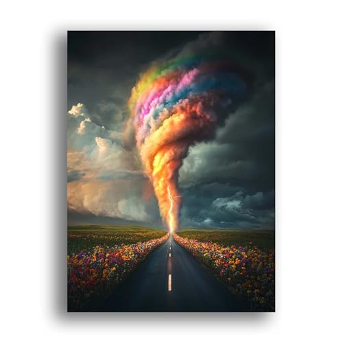 LOMSIOY DIY Diamond Painting Erwachsene Tornado Diamond Painting Bilder with Accessories for Full Drill Rhinestone Embroidery Landschaft Diamond Painting Crystal Art Home Wall Decor 30 X 40 cm 24837 von LOMSIOY