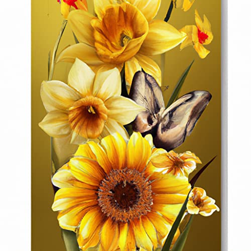 LOMSIOY DIY Diamond Painting Set Sonnenblume 5D Diamant Painting Bilder Blume Mit Zubehör für Voll Full Drill Strass Stickerei Diamant Malerei Kristall Erwachsene Home Wall Décor 30×40 cm von LOMSIOY