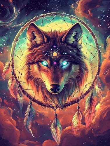 LOMSIOY DIY Diamond Painting Set Wolf 5D Diamond Painting Pictures with Accessories for Full Drill Rhinestone Embroidery Traumfänger Diamond Painting Crystal Adult Home Wall Decor 30 X 40 cm 19471 LOMSIOY DIY Diamond Painting Set Wolf 5D Diamond Painting Pictures with Accessories for Full Drill Rhinestone Embroidery Traumfänger Diamond Painting Crystal Adult Home Wall Decor 30 X 40 cm 19471 von LOMSIOY
