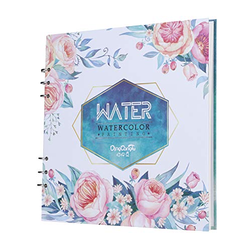 Skizzenbuch 20 Blätter Spiralbindung Skizzenblock 300g Aquarellpapier Malbuch Hardcover Zeichenbuch Künstler Anfänger Zeichenblock Kinder Schüler Blanko Notizbuch Kunstbuch für Malen Aquarell Skizzen von LONTG