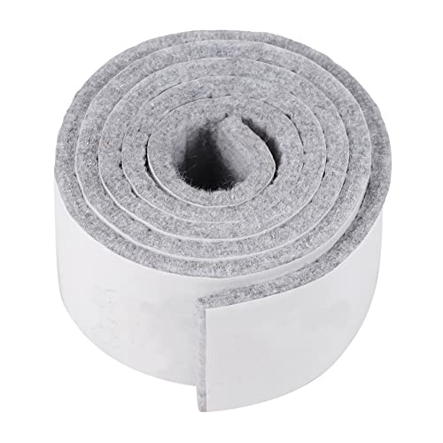 LOORGVEL 1 Rolle rutschfeste Filzunterlage fußbodenbelag filzmatten Türstopper Filzgleiter für Schranktüren Pads stühle Bodenschutz DIY Möbelunterlage Chemiefaser aus Wolle Grey von LOORGVEL