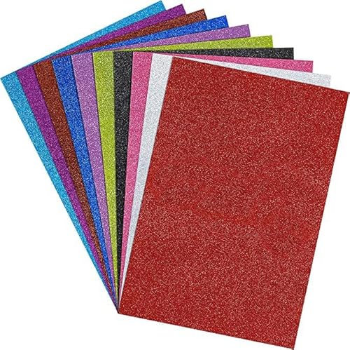 LOPYXBR 100 Blatt violettes Glitzer-Kartonpapier, 30,5 x 30,5 cm, Premium-Glitzerpapier für Cricut-Maschinen, Handwerk, Halloween, DIY-Projekte, Party-Dekorationen von LOPYXBR