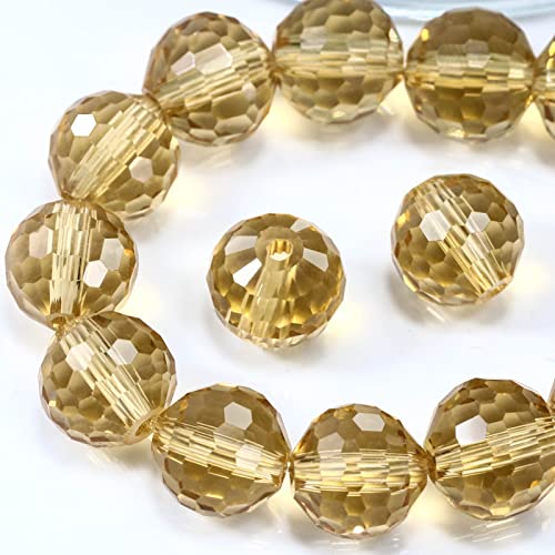 Runde Kristallglasperlen zur Schmuckherstellung, 6 mm, facettierte Kristallperlen für Armbänder, Windspiele, Sonnenfänger, #5003 Kristall-Rondellle-Abstandshalter, lose Edelsteine, 150 Stück von LOSKOSSLTDD1