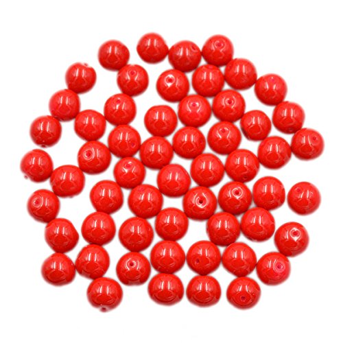 Tschechische Glasperlen, rund, lose Perlen, 3 mm, Rot, 200 Stück von LOSKOSSLTDD1