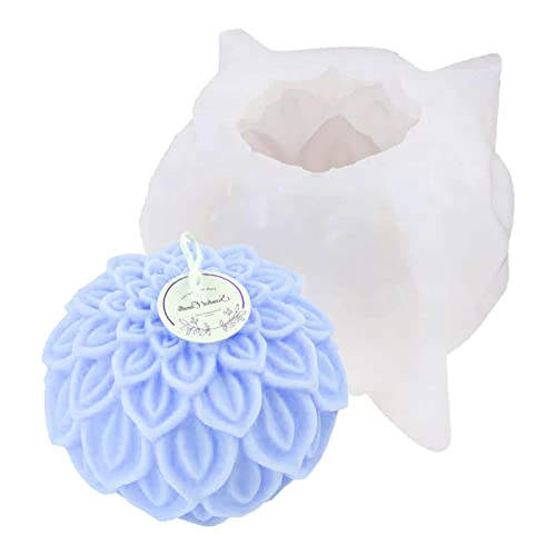 Kerzenform Kerzen Gießform Silikonformen 3D Lotus Blumenform Blumen Silikon Seifenform Für Kerzenherstellung Formen Kerzen, Wachs, Seife, Polymer Ton Handwerk Dekoration von LOSOO