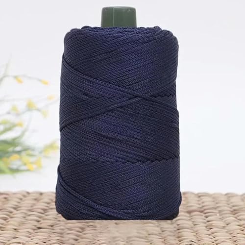 LOUKEKE 1 Stück Häkelgarn, Eisseil, 3 mm, Faden zum Handstricken, für Taschen, Sonnenhüte, Schuhe, gewebt, DIY-Hakenkissen, Seide, mitteldick, ca. 200 m von LOUKEKE