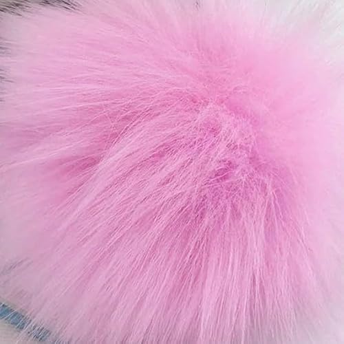 LOUKEKE 1 stück 12 cm Kunstfell Pompom Haarball DIY Handgemachte Hut Kleidung Schlüsselanhänger Zubehör Große Haar Ball Nähwerkzeuge von LOUKEKE