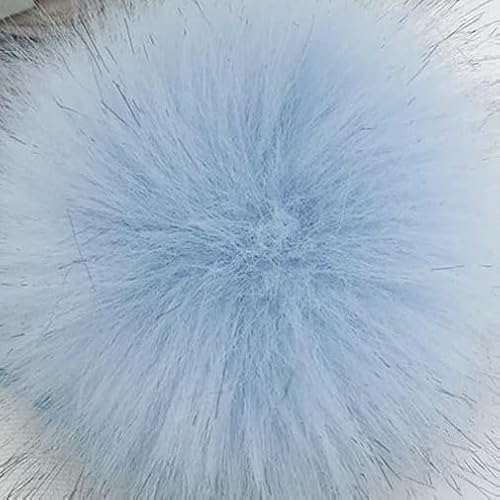 LOUKEKE 1 stück 12 cm Kunstfell Pompom Haarball DIY Handgemachte Hut Kleidung Schlüsselanhänger Zubehör Große Haar Ball Nähwerkzeuge von LOUKEKE