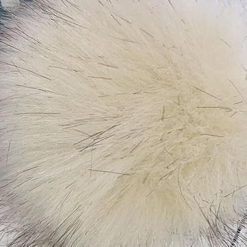 LOUKEKE 1 stück 12 cm Kunstfell Pompom Haarball DIY Handgemachte Hut Kleidung Schlüsselanhänger Zubehör Große Haar Ball Nähwerkzeuge von LOUKEKE