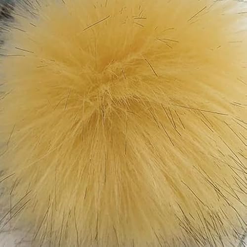 LOUKEKE 1 stück 12 cm Kunstfell Pompom Haarball DIY Handgemachte Hut Kleidung Schlüsselanhänger Zubehör Große Haar Ball Nähwerkzeuge von LOUKEKE