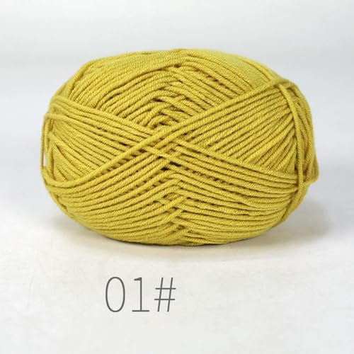 LOUKEKE 10 Knäuel/Lot 500 g weiches Seidenmilch-Baumwollgarn zum Stricken, Häkelgarn, Bio-Webgarn von LOUKEKE