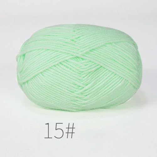 LOUKEKE 10 Knäuel/Lot 500 g weiches Seidenmilch-Baumwollgarn zum Stricken, Häkelgarn, Bio-Webgarn von LOUKEKE