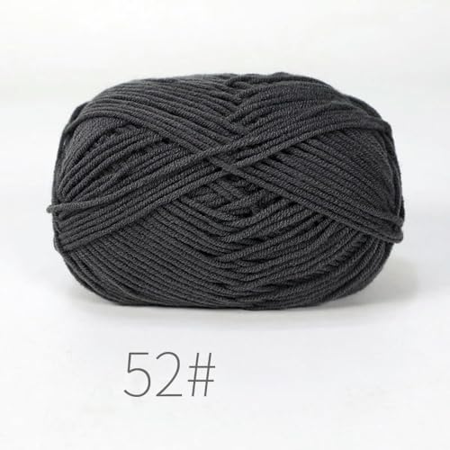 LOUKEKE 10 Knäuel/Lot 500 g weiches Seidenmilch-Baumwollgarn zum Stricken, Häkelgarn, Bio-Webgarn von LOUKEKE