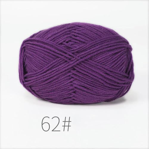 LOUKEKE 10 Knäuel/Lot 500 g weiches Seidenmilch-Baumwollgarn zum Stricken, Häkelgarn, Bio-Webgarn von LOUKEKE