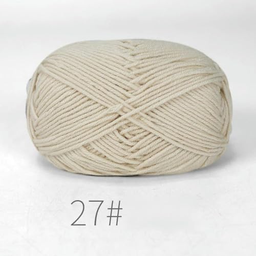 LOUKEKE 10 Knäuel/Lot 500 g weiches Seidenmilch-Baumwollgarn zum Stricken, Häkelgarn, Bio-Webgarn von LOUKEKE