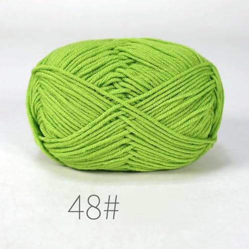 LOUKEKE 10 Knäuel/Lot 500 g weiches Seidenmilch-Baumwollgarn zum Stricken, Häkelgarn, Bio-Webgarn von LOUKEKE