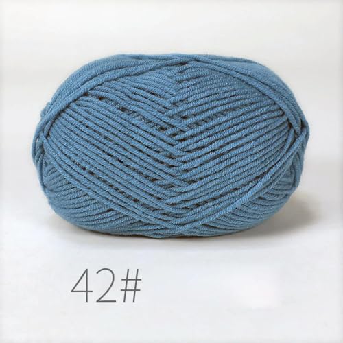 LOUKEKE 10 Knäuel/Lot 500 g weiches Seidenmilch-Baumwollgarn zum Stricken, Häkelgarn, Bio-Webgarn von LOUKEKE