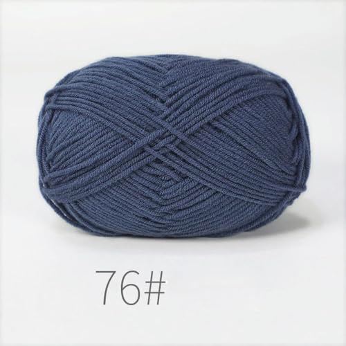 LOUKEKE 10 Knäuel/Lot 500 g weiches Seidenmilch-Baumwollgarn zum Stricken, Häkelgarn, Bio-Webgarn von LOUKEKE