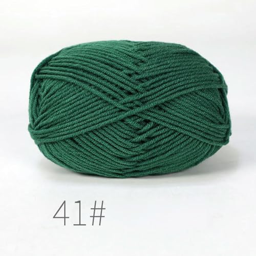 LOUKEKE 10 Knäuel/Lot 500 g weiches Seidenmilch-Baumwollgarn zum Stricken, Häkelgarn, Bio-Webgarn von LOUKEKE