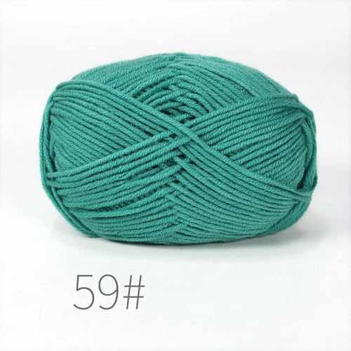 LOUKEKE 10 Knäuel/Lot 500 g weiches Seidenmilch-Baumwollgarn zum Stricken, Häkelgarn, Bio-Webgarn von LOUKEKE