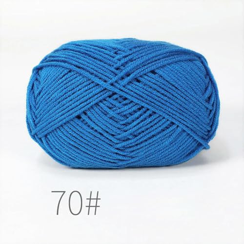 LOUKEKE 10 Knäuel/Lot 500 g weiches Seidenmilch-Baumwollgarn zum Stricken, Häkelgarn, Bio-Webgarn von LOUKEKE