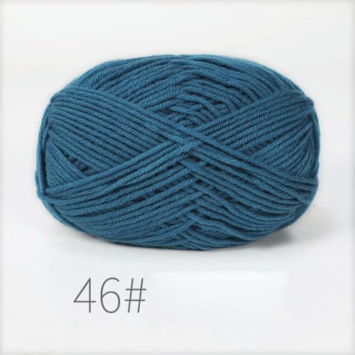 LOUKEKE 10 Knäuel/Lot 500 g weiches Seidenmilch-Baumwollgarn zum Stricken, Häkelgarn, Bio-Webgarn von LOUKEKE