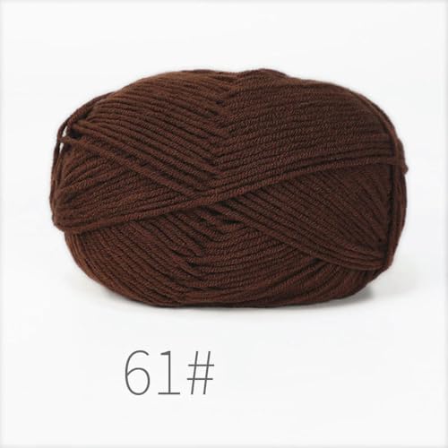 LOUKEKE 10 Knäuel/Lot 500 g weiches Seidenmilch-Baumwollgarn zum Stricken, Häkelgarn, Bio-Webgarn von LOUKEKE