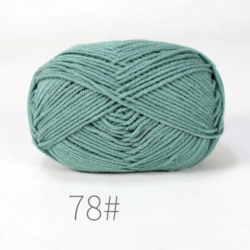 LOUKEKE 10 Knäuel/Lot 500 g weiches Seidenmilch-Baumwollgarn zum Stricken, Häkelgarn, Bio-Webgarn von LOUKEKE