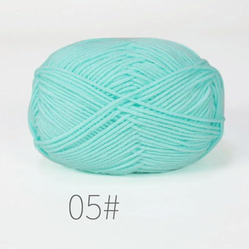 LOUKEKE 10 Knäuel/Lot 500 g weiches Seidenmilch-Baumwollgarn zum Stricken, Häkelgarn, Bio-Webgarn von LOUKEKE