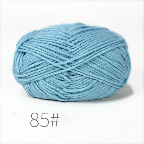 LOUKEKE 10 Knäuel/Lot 500 g weiches Seidenmilch-Baumwollgarn zum Stricken, Häkelgarn, Bio-Webgarn von LOUKEKE