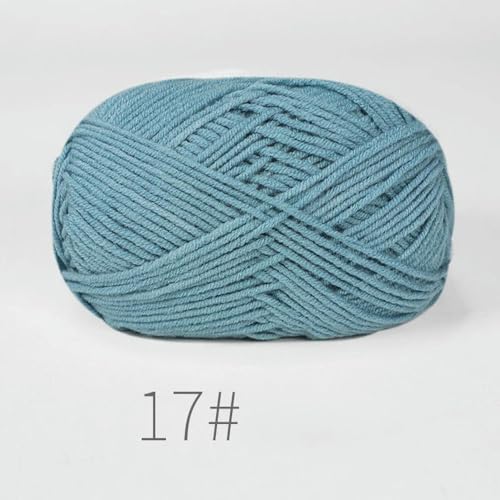 LOUKEKE 10 Knäuel/Lot 500 g weiches Seidenmilch-Baumwollgarn zum Stricken, Häkelgarn, Bio-Webgarn von LOUKEKE