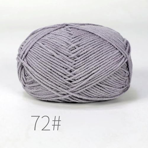 LOUKEKE 10 Knäuel/Lot 500 g weiches Seidenmilch-Baumwollgarn zum Stricken, Häkelgarn, Bio-Webgarn von LOUKEKE