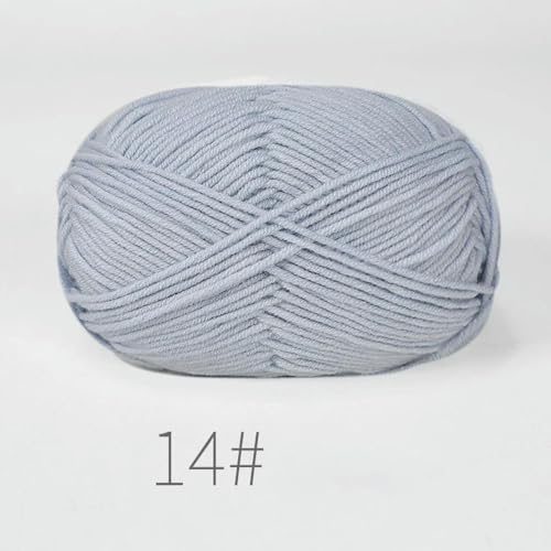 LOUKEKE 10 Knäuel/Lot 500 g weiches Seidenmilch-Baumwollgarn zum Stricken, Häkelgarn, Bio-Webgarn von LOUKEKE