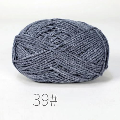 LOUKEKE 10 Knäuel/Lot 500 g weiches Seidenmilch-Baumwollgarn zum Stricken, Häkelgarn, Bio-Webgarn von LOUKEKE