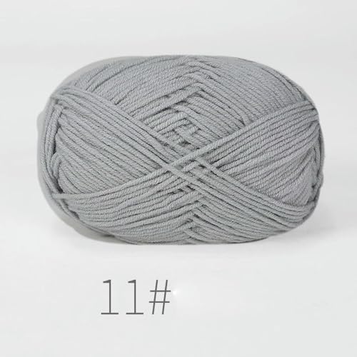 LOUKEKE 10 Knäuel/Lot 500 g weiches Seidenmilch-Baumwollgarn zum Stricken, Häkelgarn, Bio-Webgarn von LOUKEKE