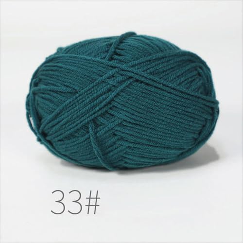 LOUKEKE 10 Knäuel/Lot 500 g weiches Seidenmilch-Baumwollgarn zum Stricken, Häkelgarn, Bio-Webgarn von LOUKEKE