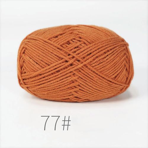 LOUKEKE 10 Knäuel/Lot 500 g weiches Seidenmilch-Baumwollgarn zum Stricken, Häkelgarn, Bio-Webgarn von LOUKEKE