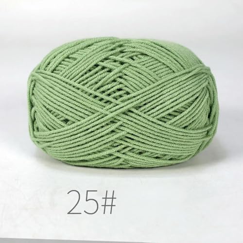 LOUKEKE 10 Knäuel/Lot 500 g weiches Seidenmilch-Baumwollgarn zum Stricken, Häkelgarn, Bio-Webgarn von LOUKEKE