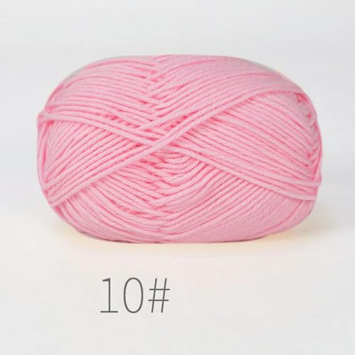 LOUKEKE 10 Knäuel/Lot 500 g weiches Seidenmilch-Baumwollgarn zum Stricken, Häkelgarn, Bio-Webgarn von LOUKEKE