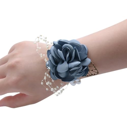 LOUKEKE 10 STÜCKE Handgelenk Corsage Brautjungfer Hand Blumen Künstliche Braut Blumen Für Hochzeit Tanzen Party Decor Braut Prom Zubehör von LOUKEKE