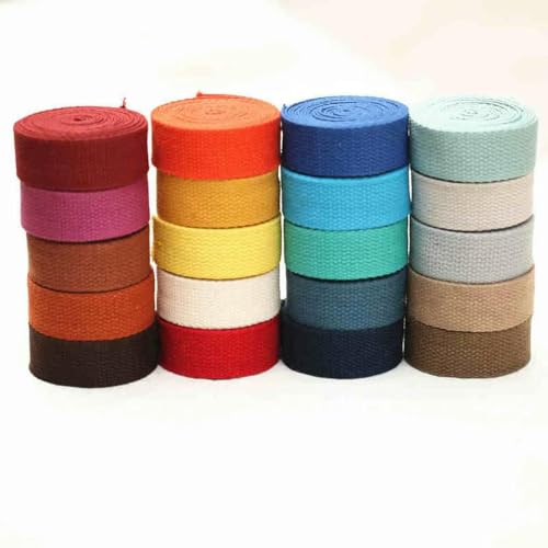 LOUKEKE 10 m 25 mm Canvasband für Gürteltaschen Etikettenband Schrägband Basteln LOUKEKE 10 m 25 mm Canvasband für Gürteltaschen Etikettenband Schrägband Basteln von LOUKEKE