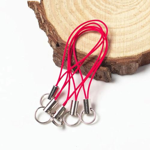 LOUKEKE 100 Stück Schlüsselband-Gurt, Kordel-Haken-Verschluss-Clip für DIY-Charm-Schlüsselanhänger, Schlüsselanhänger, Telefon, Schmuck, Zubehör, Herstellungszubehör von LOUKEKE