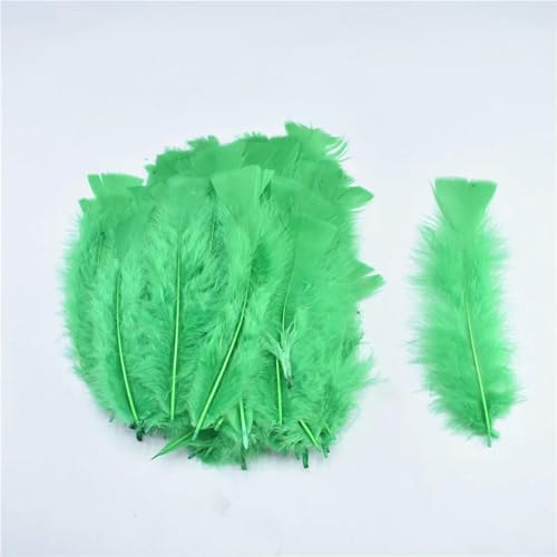 LOUKEKE 100Pcs Flache Flauschigen Türkei Federn Für Handarbeiten DIY Kopfschmuck Plumes Handwerk Baum Dekoration von LOUKEKE