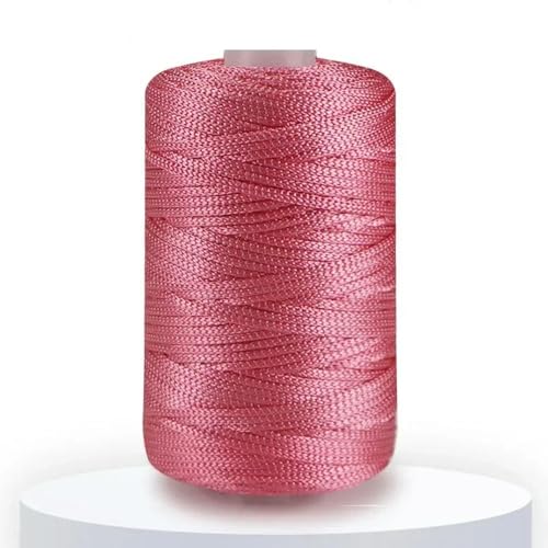 LOUKEKE 120 g, 2,5 mm, mittleres Garn, grobes Eisleinen, helle Seide, hohler, Leichter Wollfaden, Sommer-Sonnenhut, handgewebt, DIY-Hakentasche, Slipper von LOUKEKE