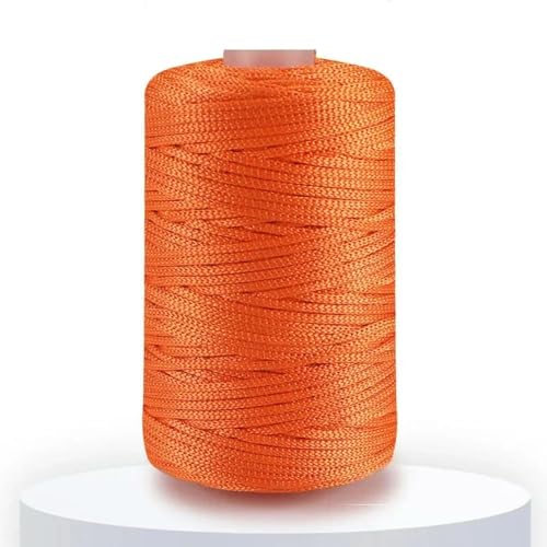 LOUKEKE 120 g, 2,5 mm, mittleres Garn, grobes Eisleinen, helle Seide, hohler, Leichter Wollfaden, Sommer-Sonnenhut, handgewebt, DIY-Hakentasche, Slipper von LOUKEKE