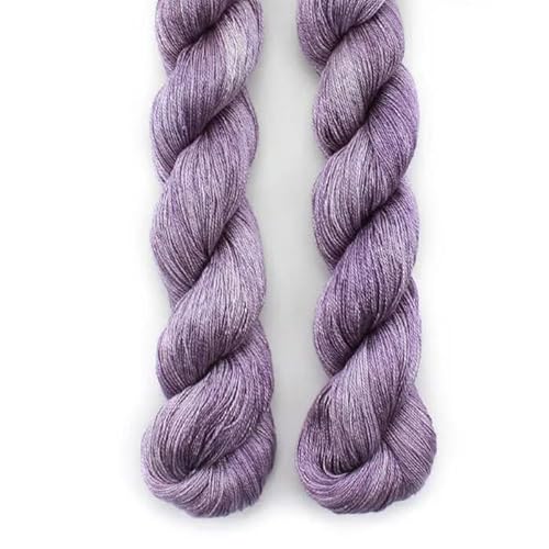 LOUKEKE 1PC 50g Handgemalte Seide Garn Für Hand Stricken Häkeln Spitze Seide Weich von LOUKEKE