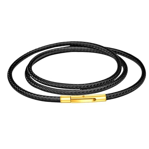 LOUKEKE 1PC schwarz braun geflochtene Leder Seil Halskette Kette Choker Kragen Hals DIY Anhänger von LOUKEKE