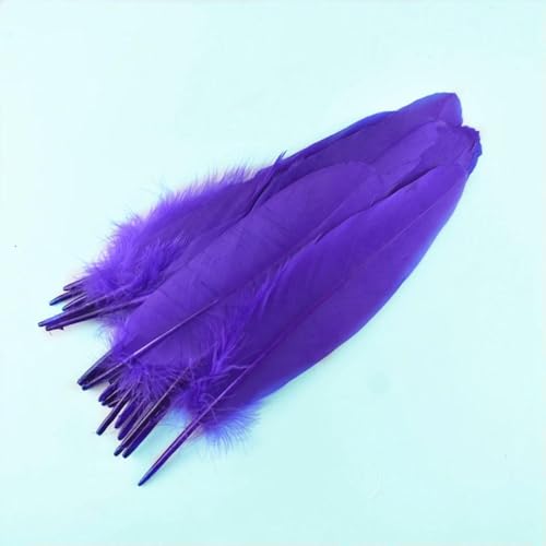 LOUKEKE 50 Stücke Gans Federn Plume Handwerk DIY Royal Blau Feder Hochzeit Party Plumas Schmuck Machen Decor Zubehör von LOUKEKE