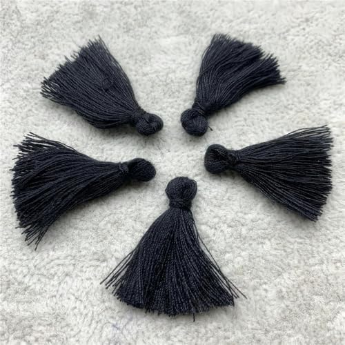 LOUKEKE 500 Teile/los 3 cm Kleine Quasten Fringe Quasten Trim Für Nähen Vorhänge Zubehör DIY Hause Hochzeit Dekoration von LOUKEKE