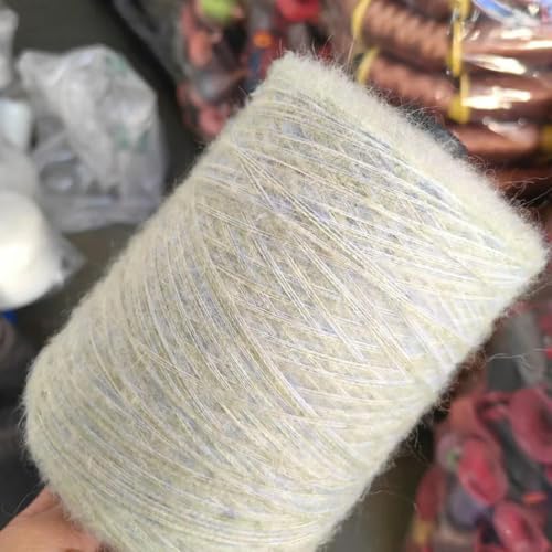 LOUKEKE 500 g Mohairgarn, weiche, feine Seide, zum Stricken, Häkeln, Wollgarn zum Stricken von Schals, Pullovern, Schals, Garnknäuel von LOUKEKE